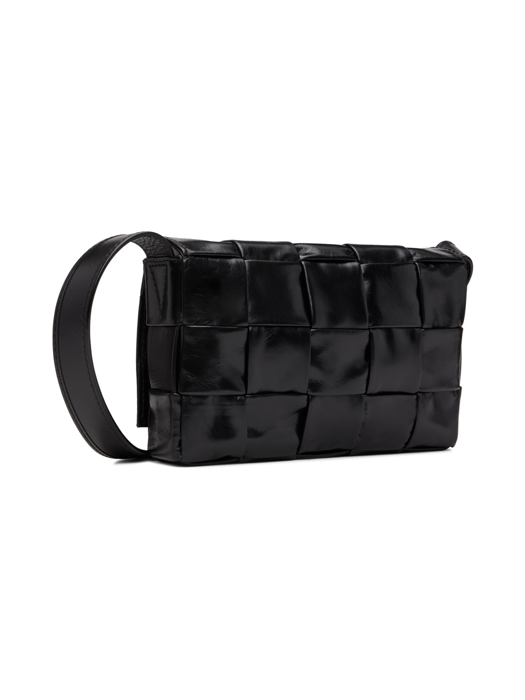 Black Small Cassette Messenger Bag - 3