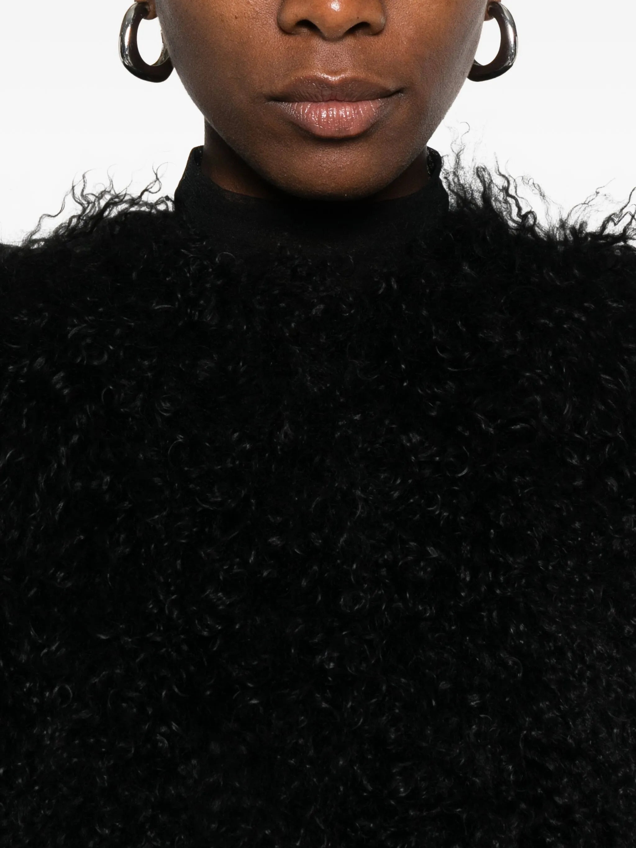 Yves Salomon Sleeveless Curly-fur Vest - 5