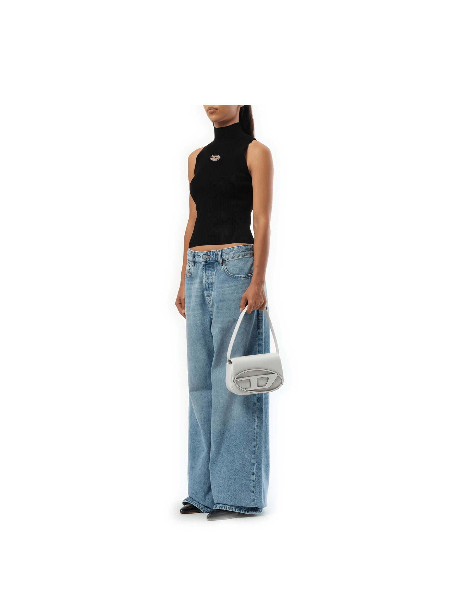 1DR Shoulder Bag in White - 4