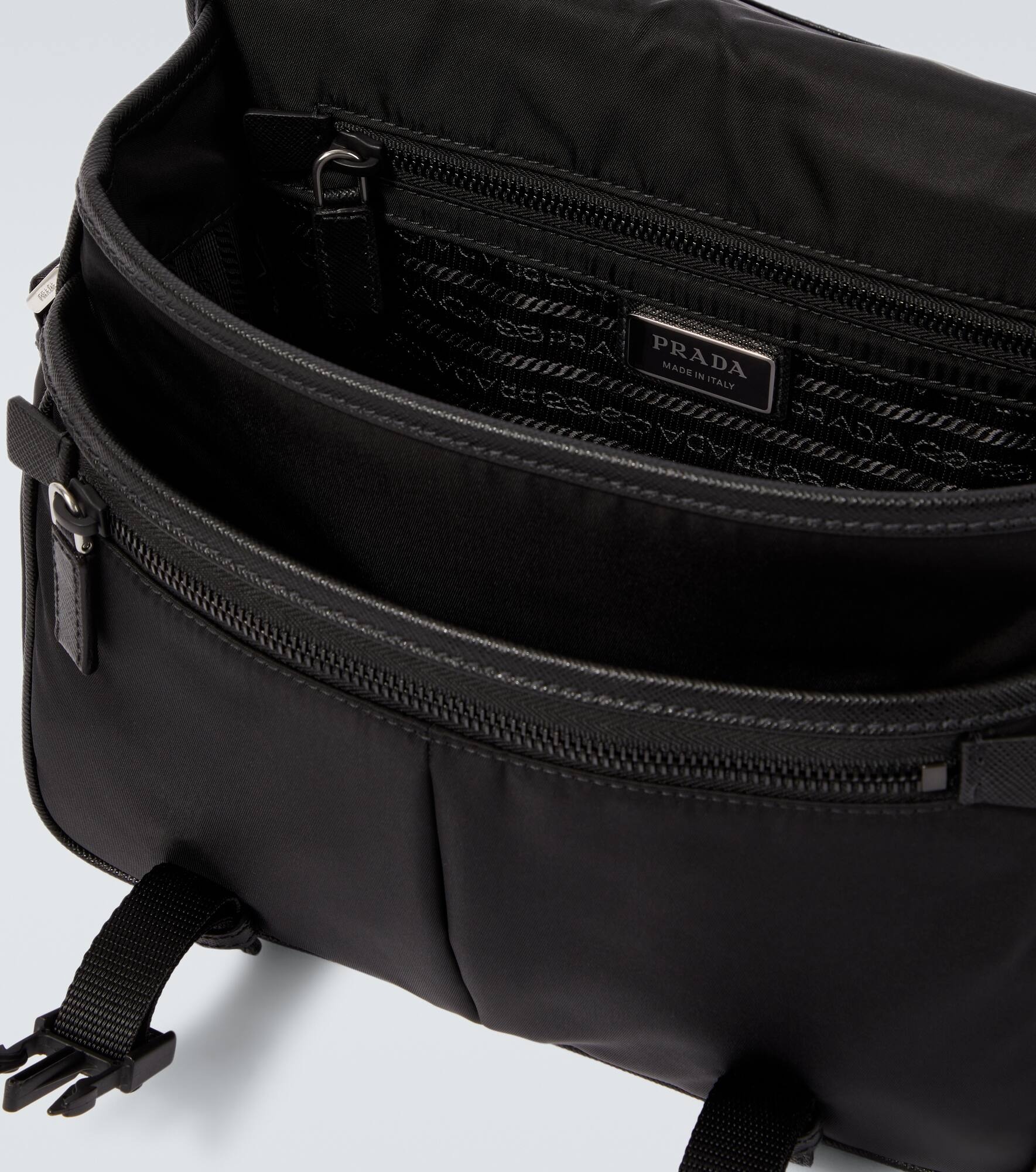 Re-Nylon leather-trimmed shoulder bag - 4