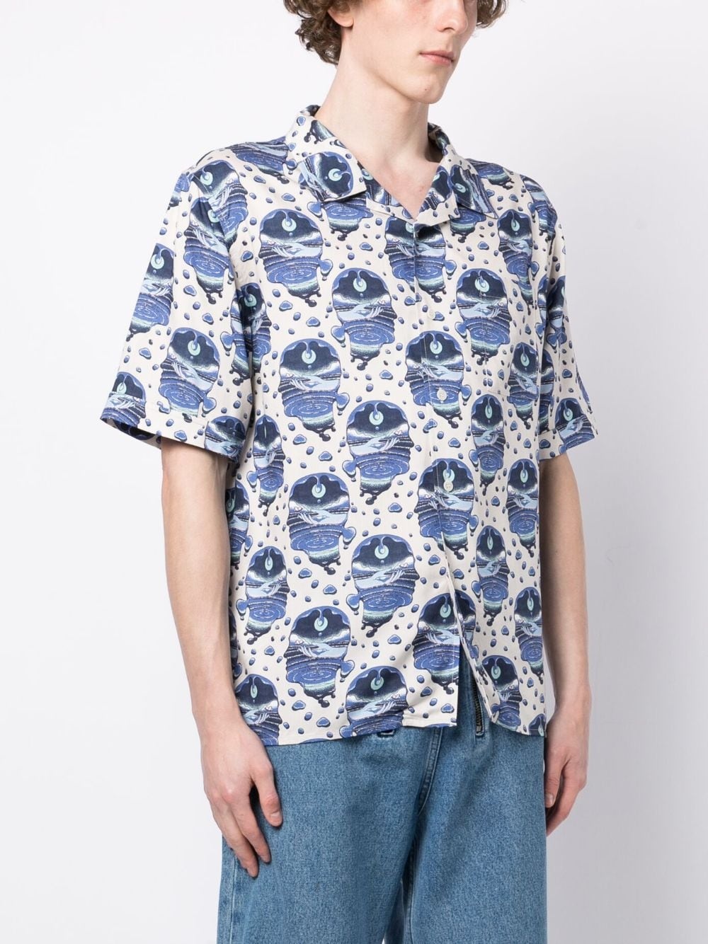 graphic-print short-sleeve shirt - 3