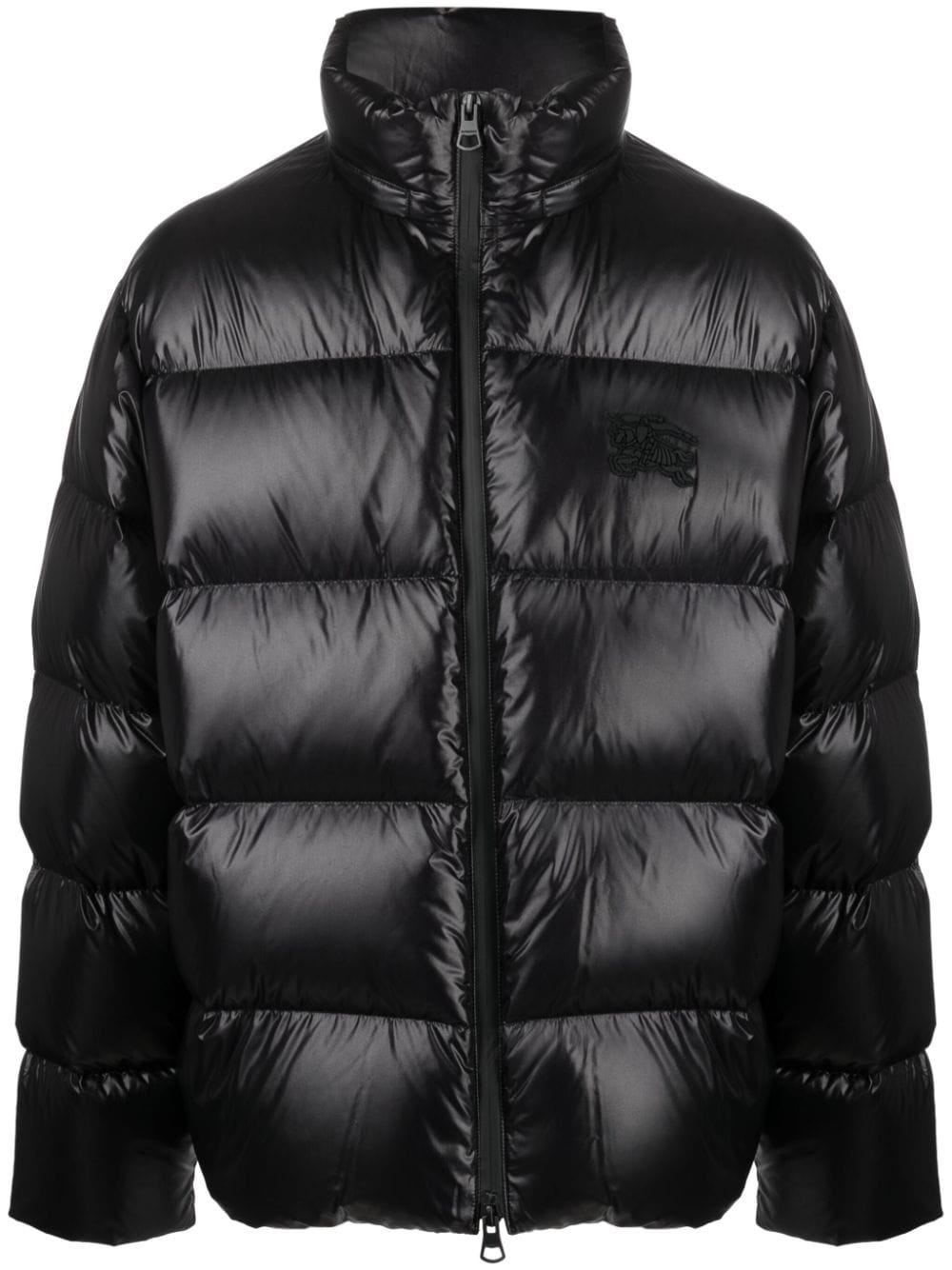 Equestrian Knight-patch padded jacket - 1