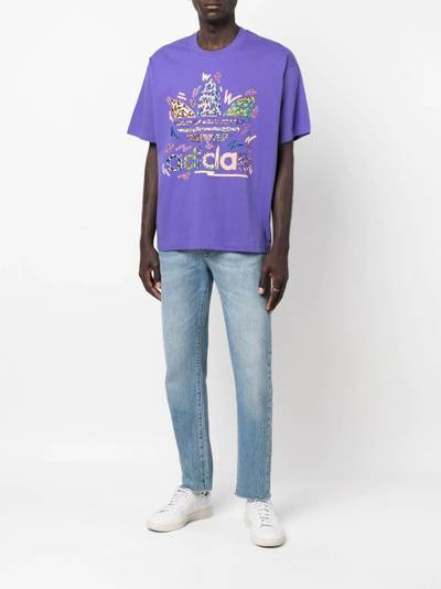 adidas logo-print T-shirt outlook