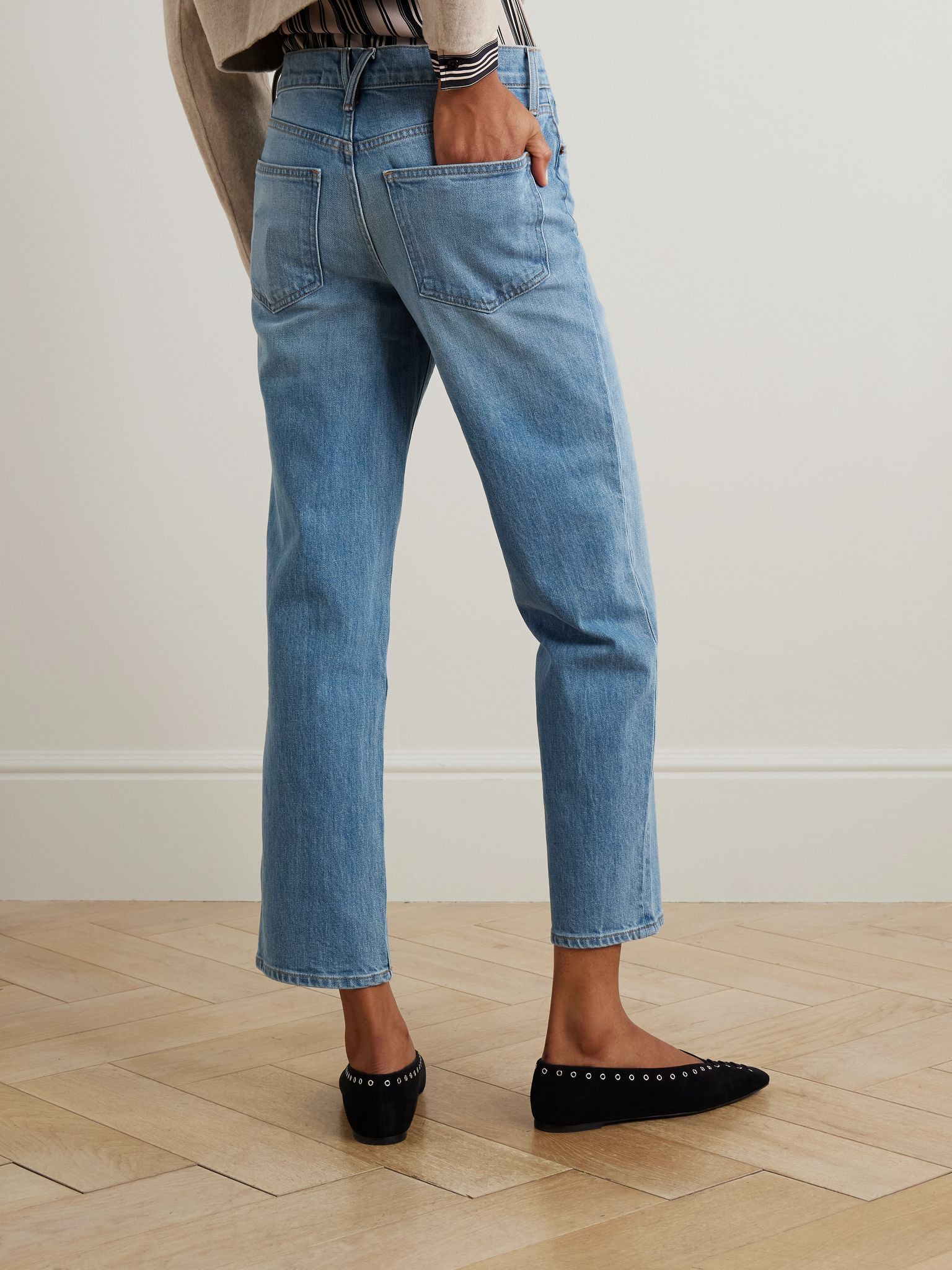 Leah mid-rise straight-leg jeans Mid denim - 4
