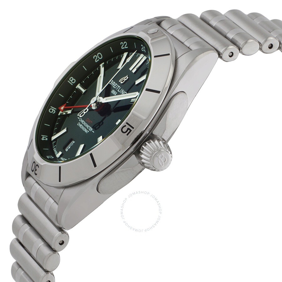 Breitling Chronomat Automatic Chronometer Green Dial Men's Watch A32398101L1A1 - 2