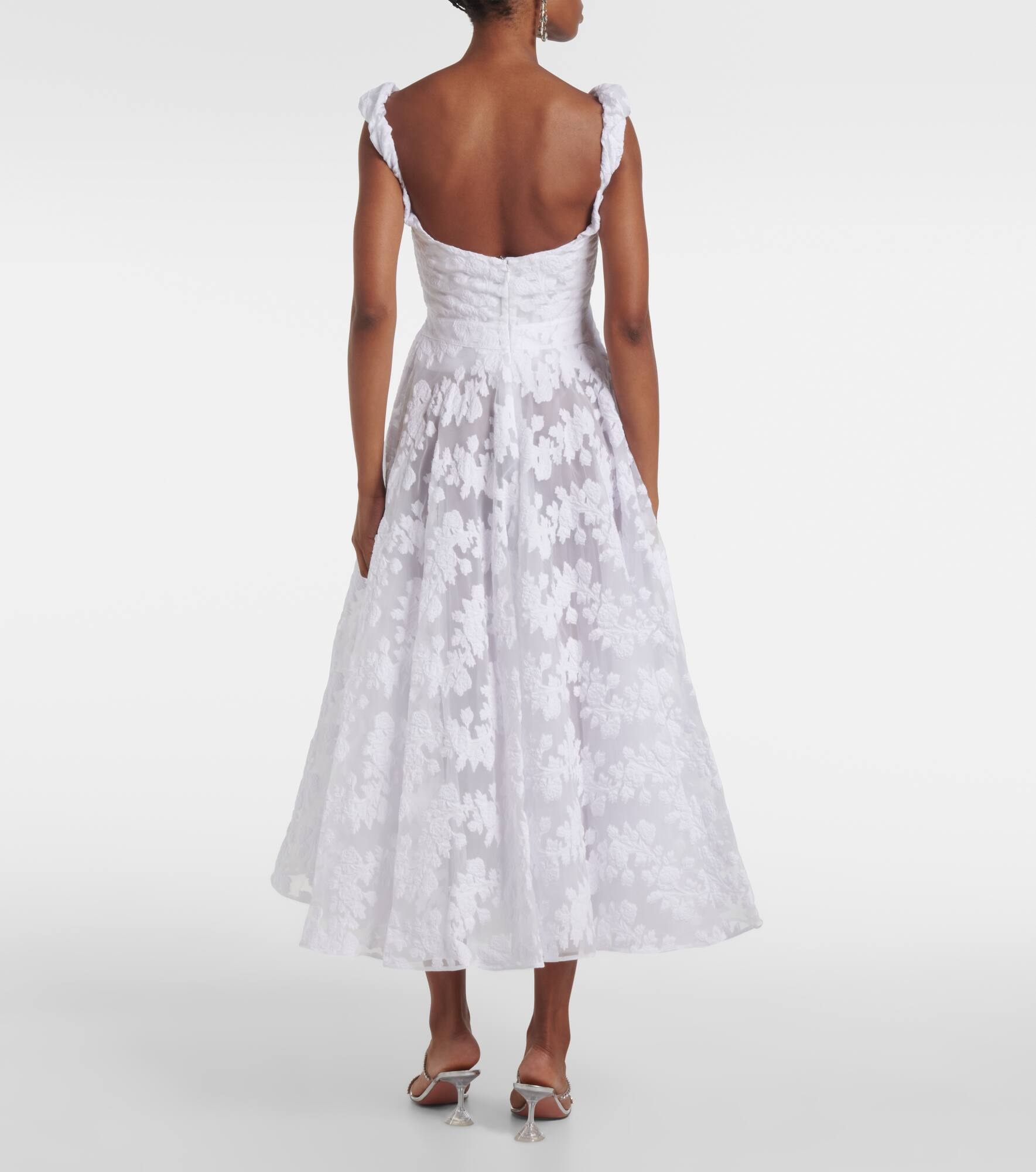 Draped midi dress - 3