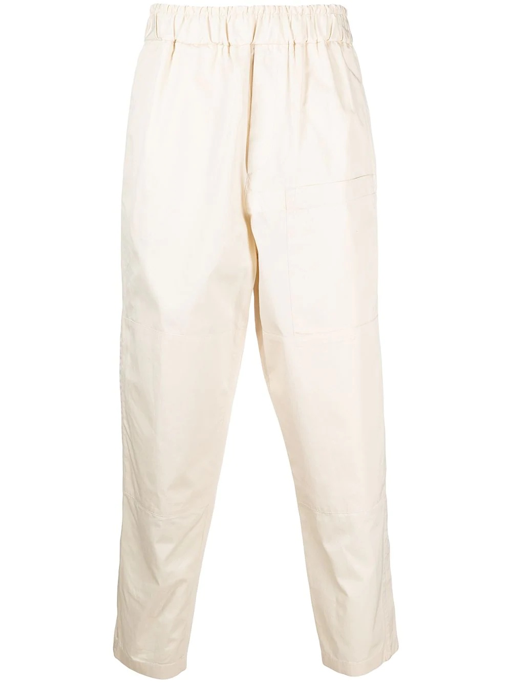 straight-leg pull-on trousers - 1