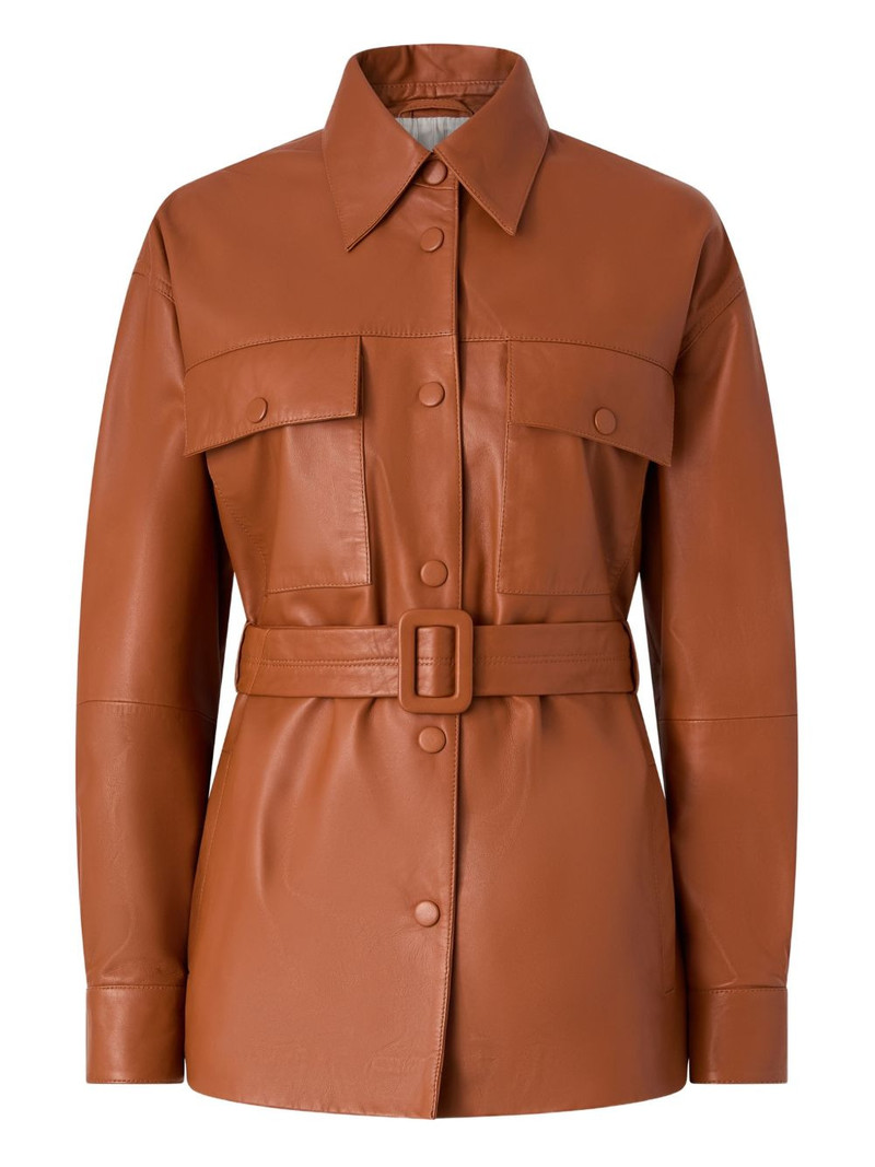 belted leather jacket 1