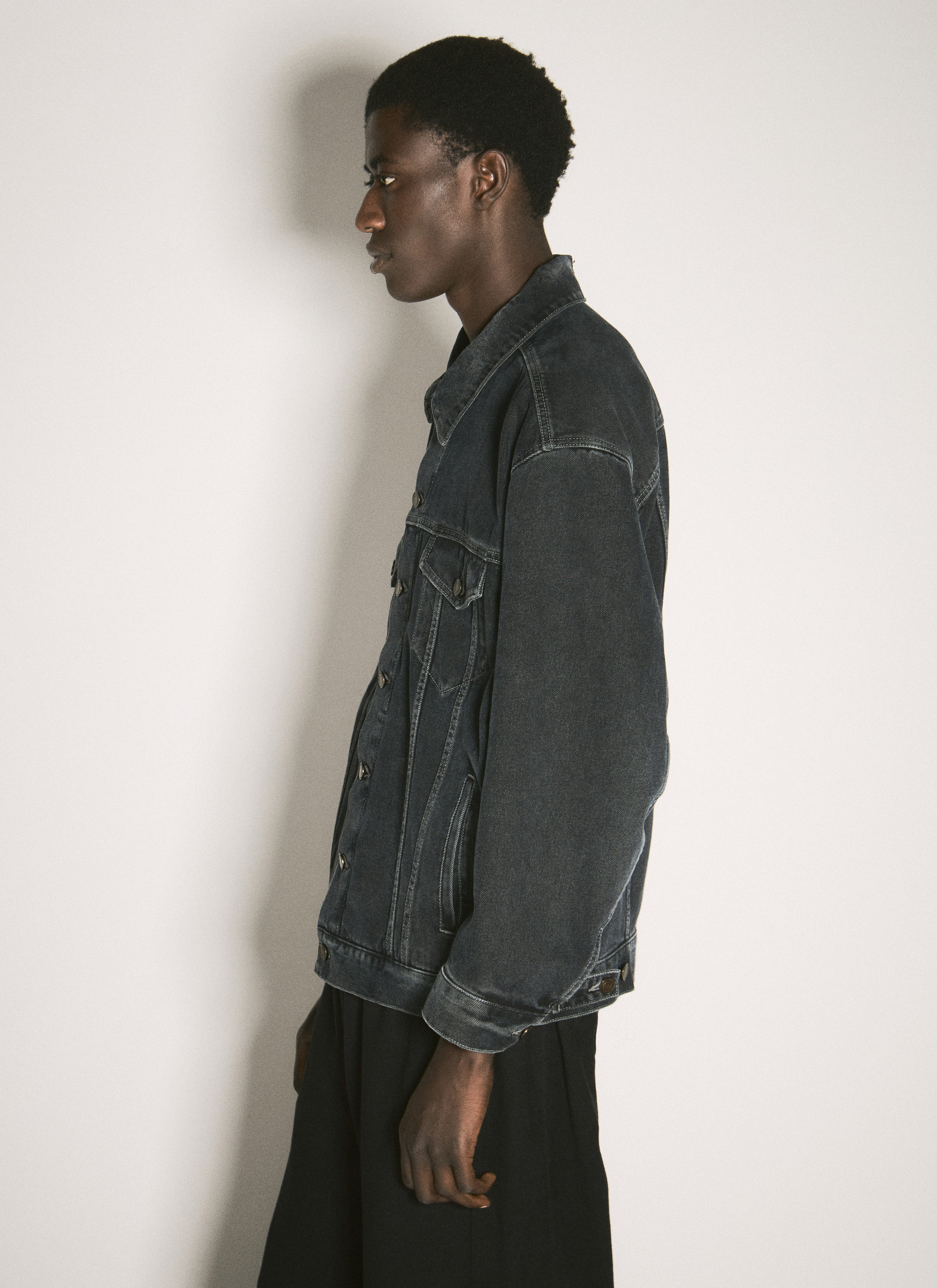 Saint Laurent Men Oversized Denim Jacket - 2