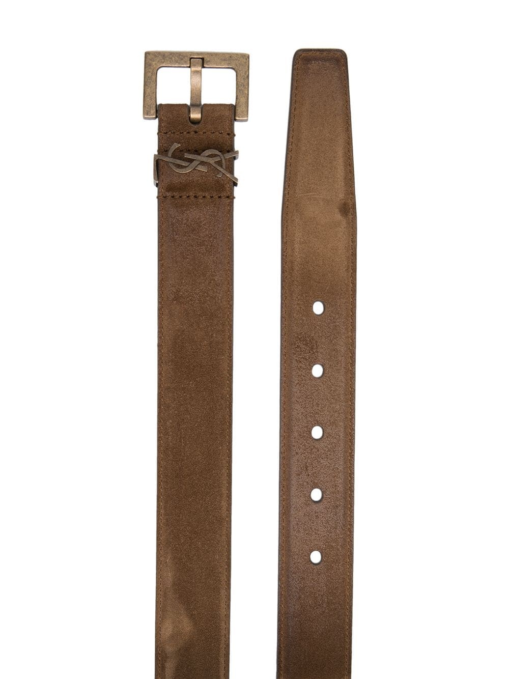 square-buckle logo belt - 2