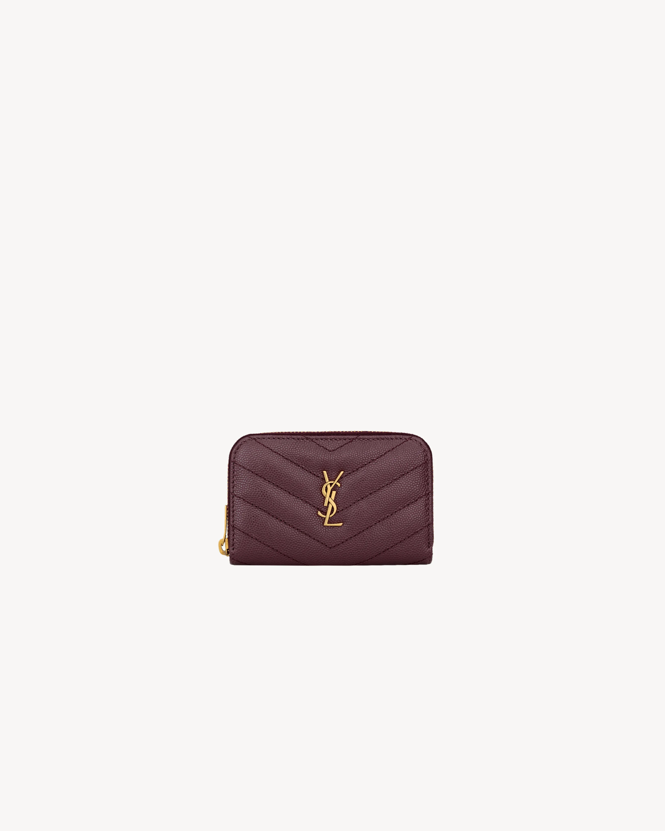 CASSANDRE CHANGE PURSE IN GRAIN DE POUDRE LEATHER - 1