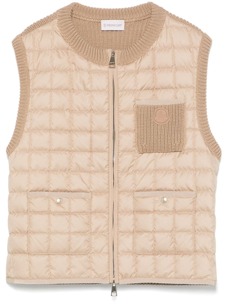 tricot-panel gilet - 1
