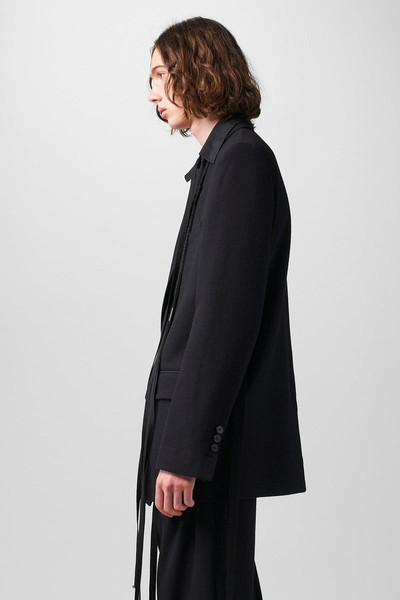 Ann Demeulemeester Gerard Comfort Wrap Tailored Jacket Brushed Wool outlook
