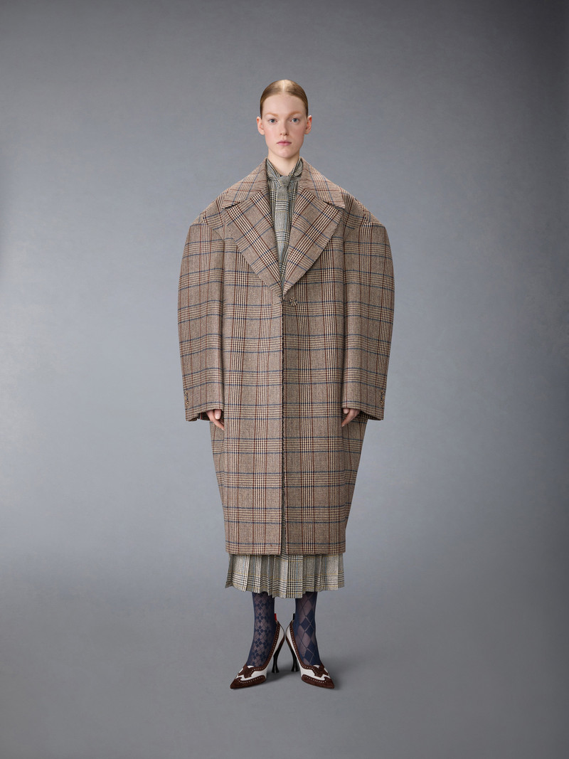 HUNTING TWEED COCOON COAT 5