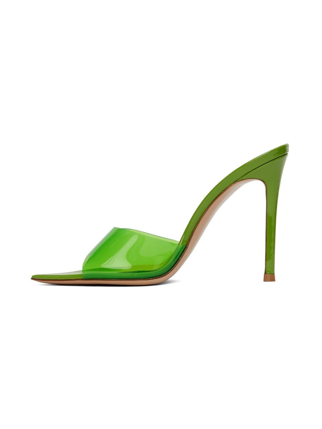 Green Elle Heeled Sandals - 3