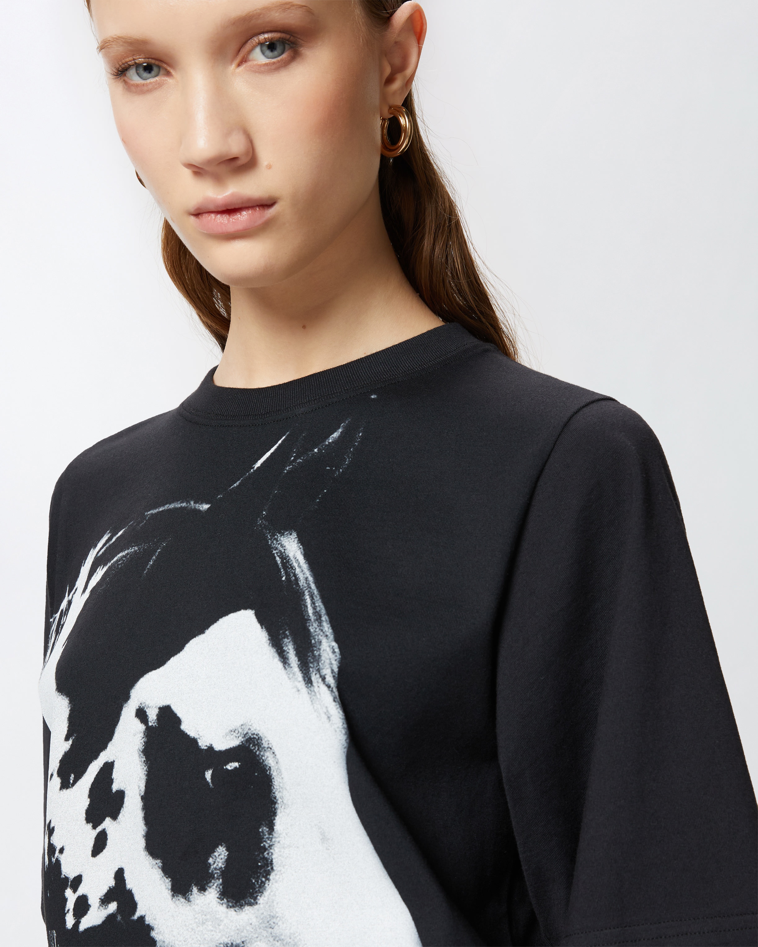 REIMAGINE BY PINKO X PATRICK MCDOWELL WIDE T-SHIRT WITH HORSE PRINT - 5