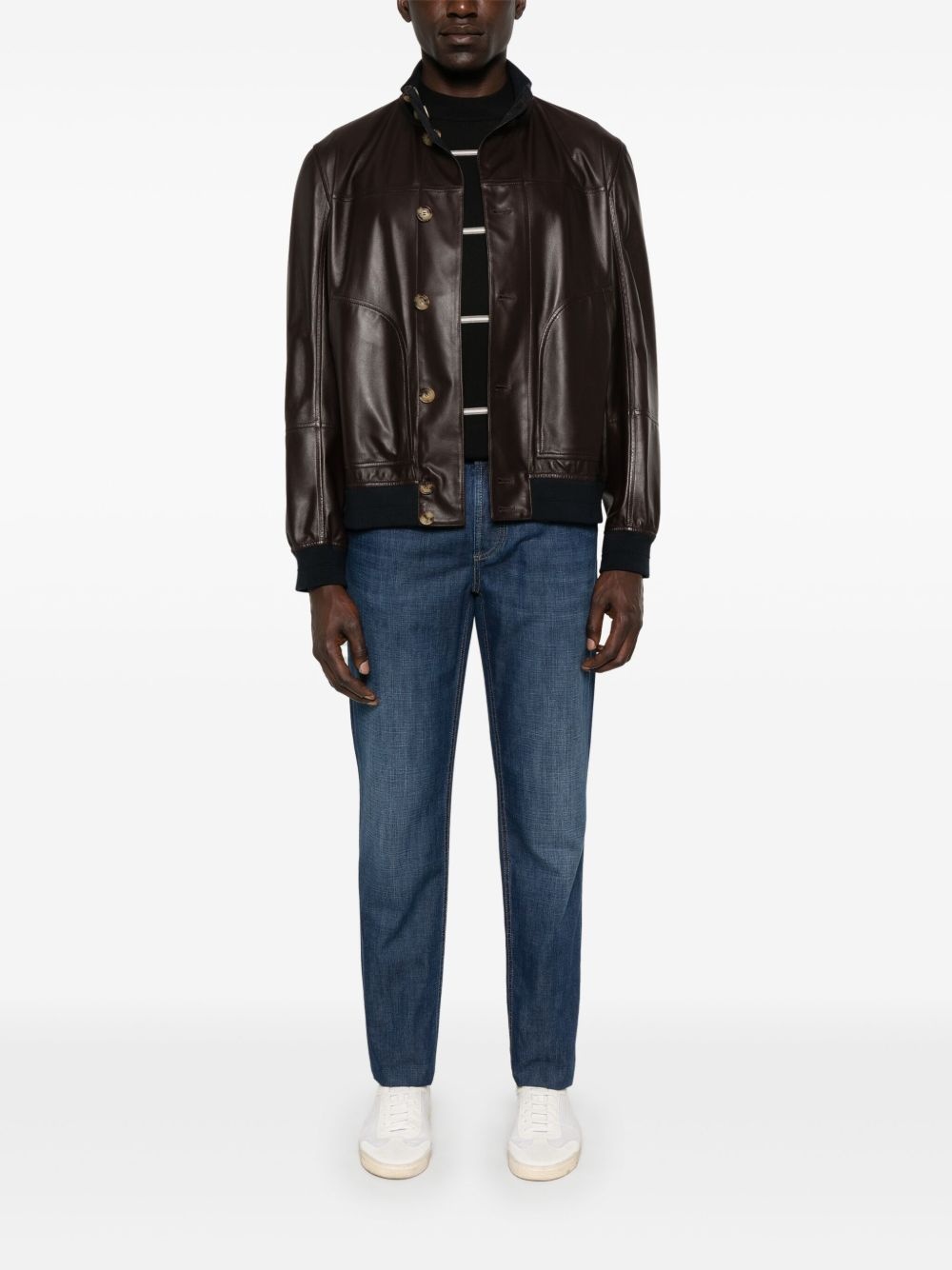 embroidered-logo jeans - 2
