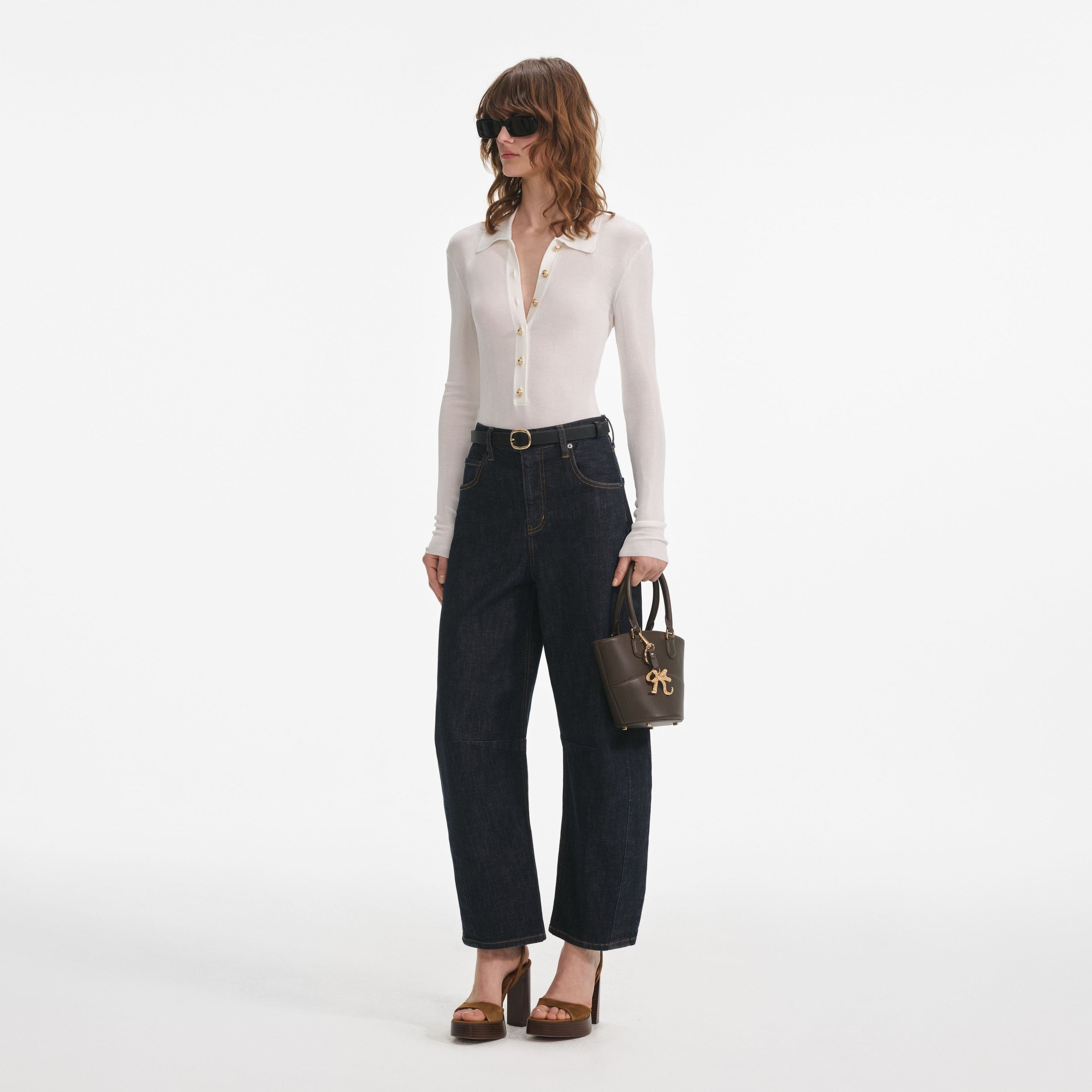 Indigo Barrel Leg Jeans - 2