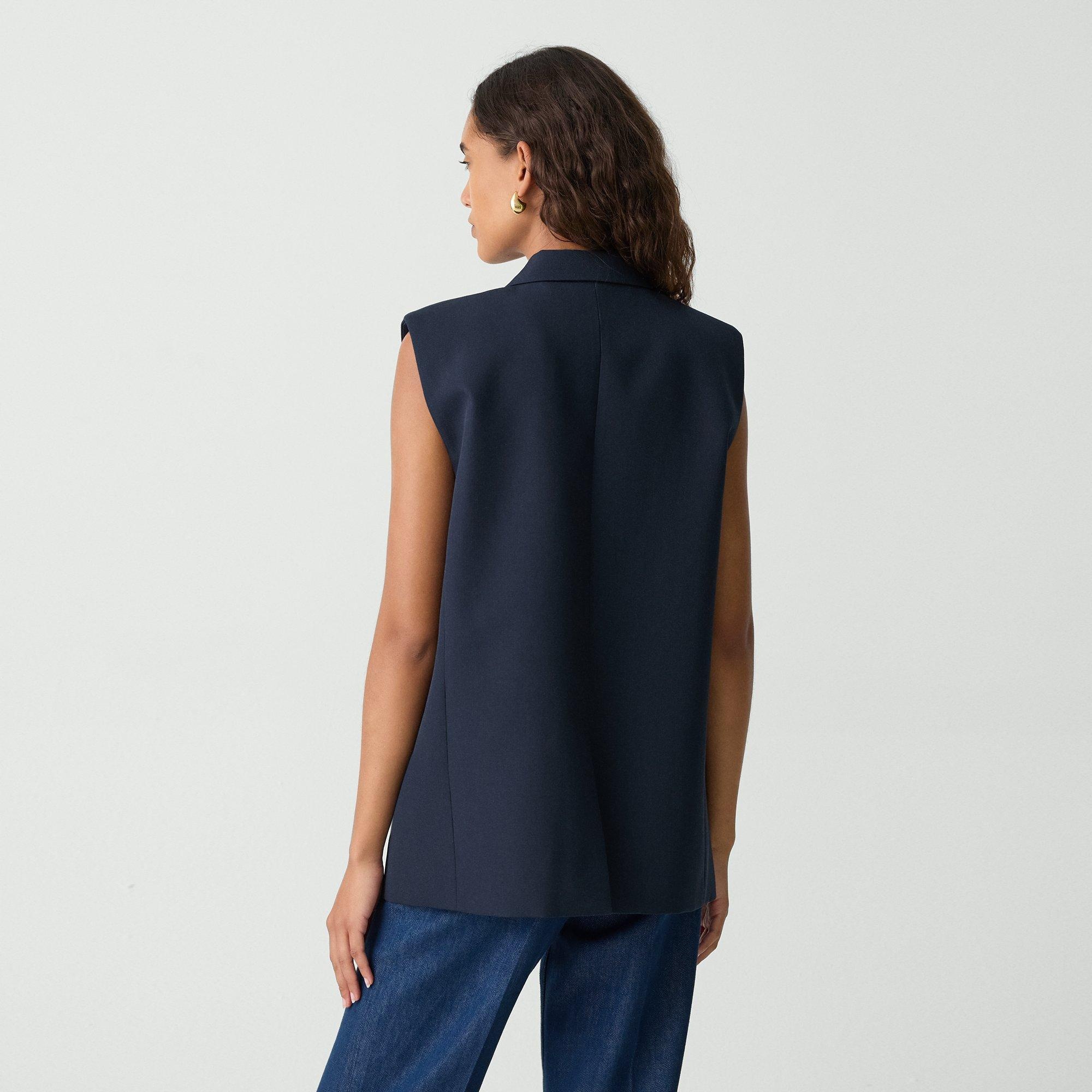 Oversized Vest in Wool-Blend - 4