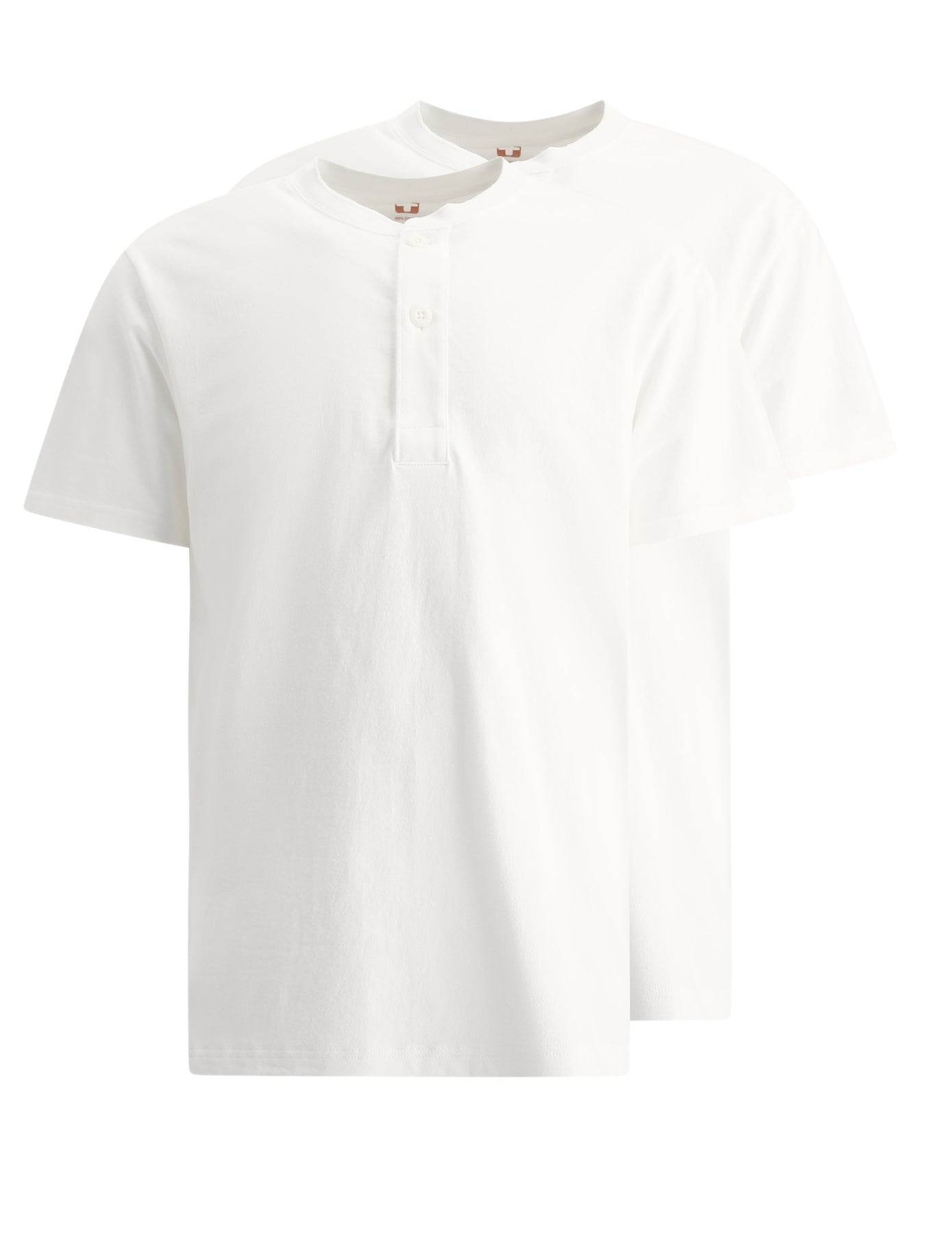 2-Pack Henley T-Shirts White - 1