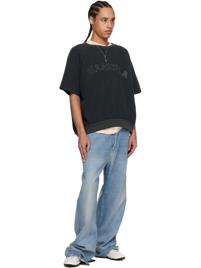 Maison Margiela Black Logo Short-Sleeve T-shirt outlook