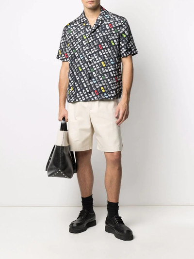 Bottega Veneta car-print short-sleeve shirt outlook