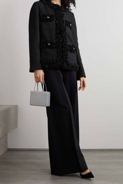 Dolce & Gabbana Fringed bouclé-tweed jacket outlook