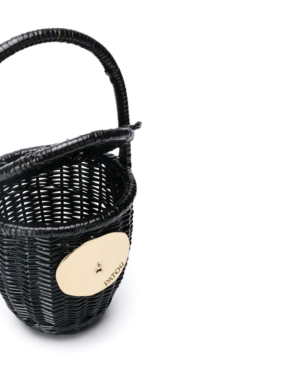 wicker basket tote bag - 5