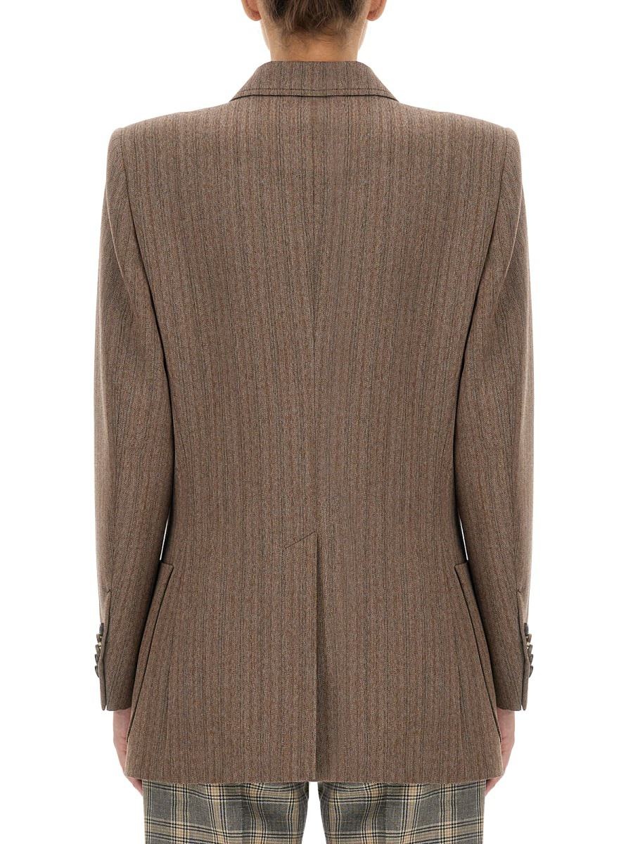 GUCCI Gucci Herringbone Wool Jacket | baltini | REVERSIBLE