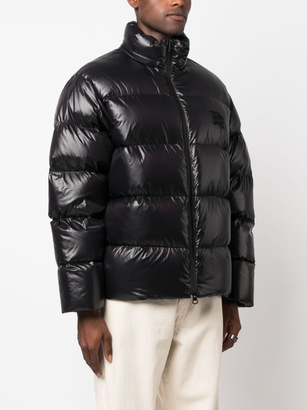 Equestrian Knight-patch padded jacket - 3