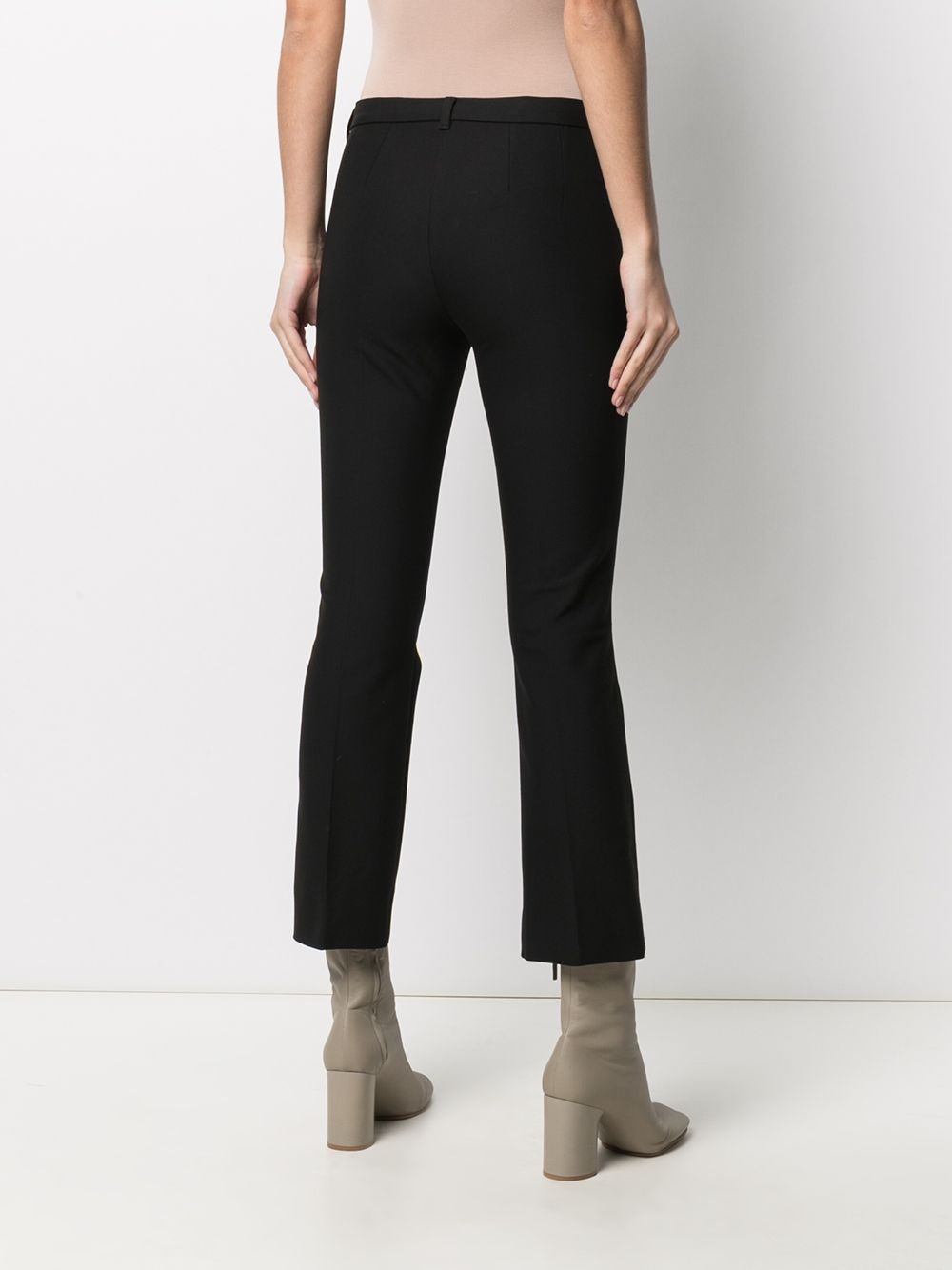 cropped straight-leg trousers - 4