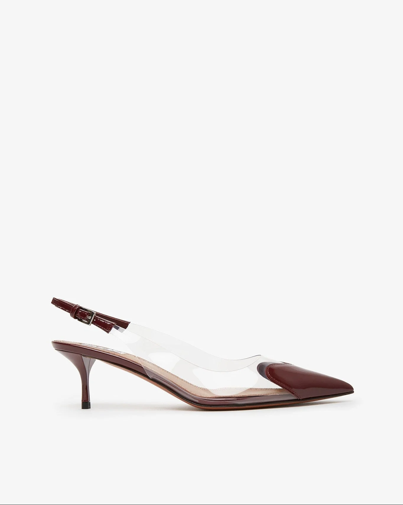 Coeur 55 dark red patent slingbacks - 1
