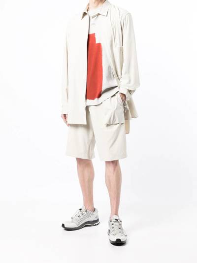 Y-3 zip-through longline shirt outlook