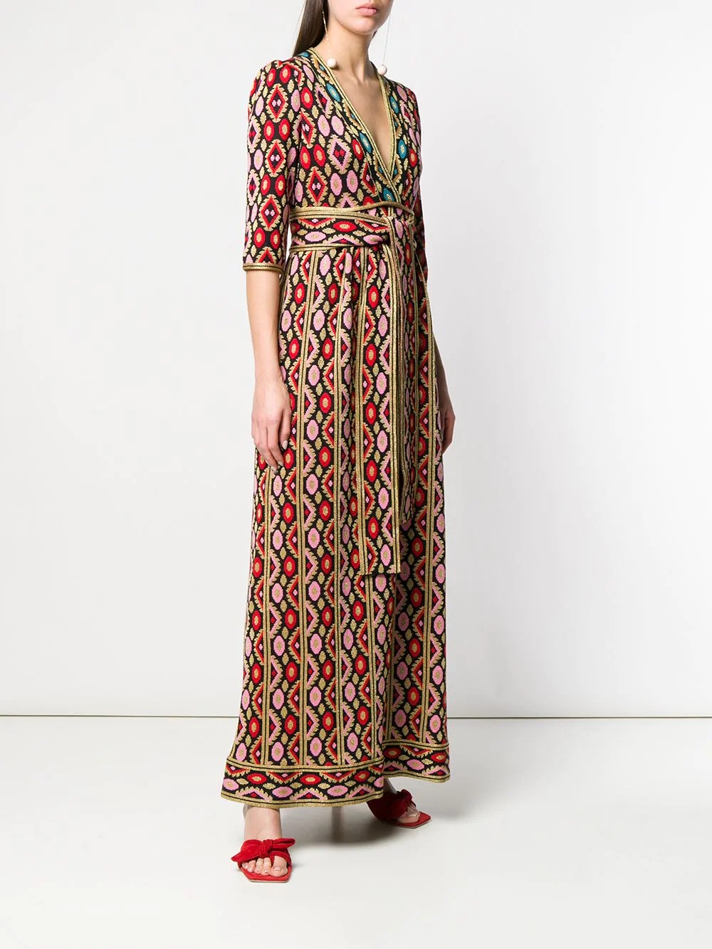 printed maxi dress - 3