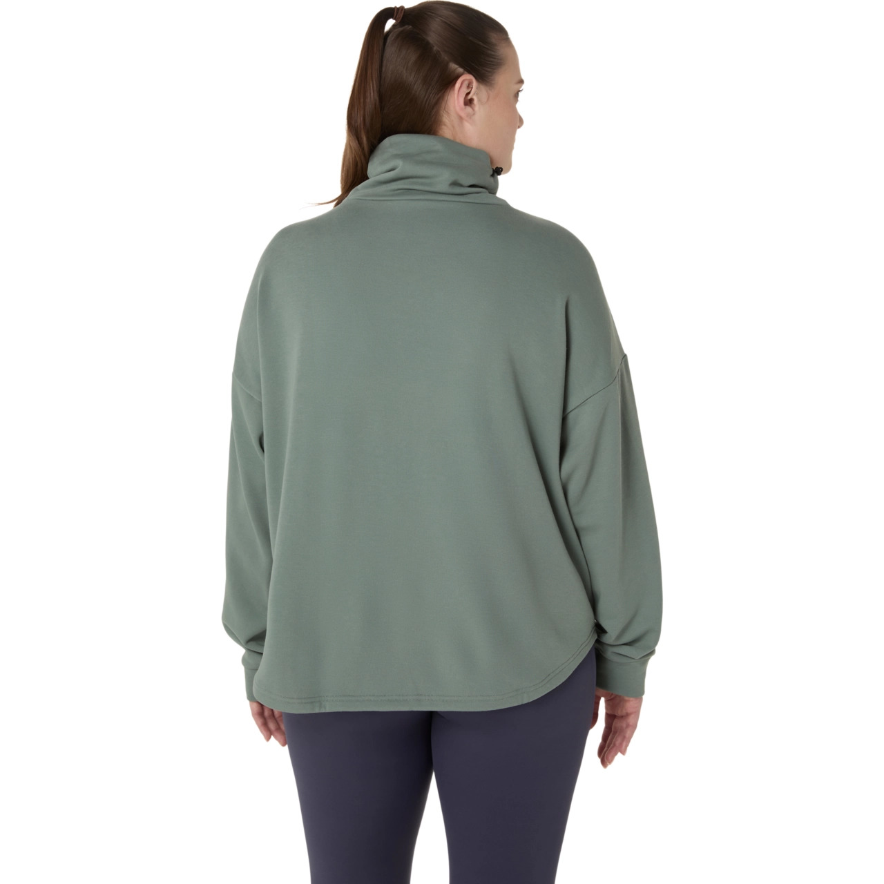 NAGINO FRENCH TERRY HIGH NECK TOP - 2