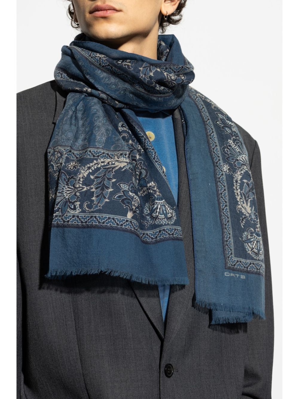 paisley-print scarf - 2