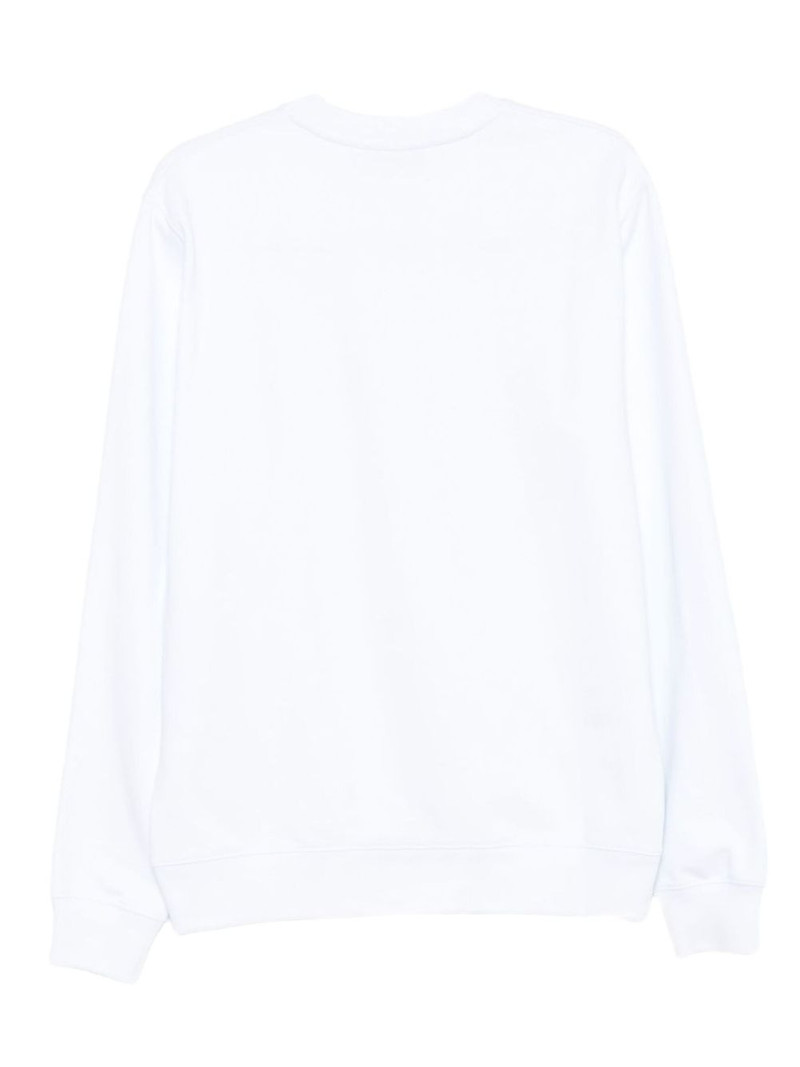 MSGM logo-print crew-neck sweatshirt outlook