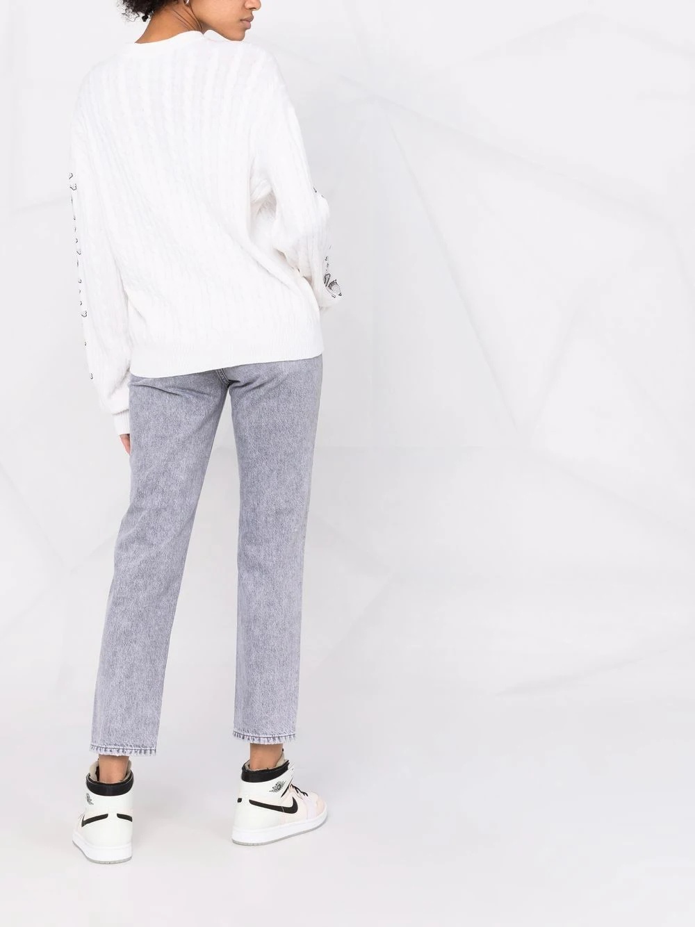 sequin skull pullover jumper - 6