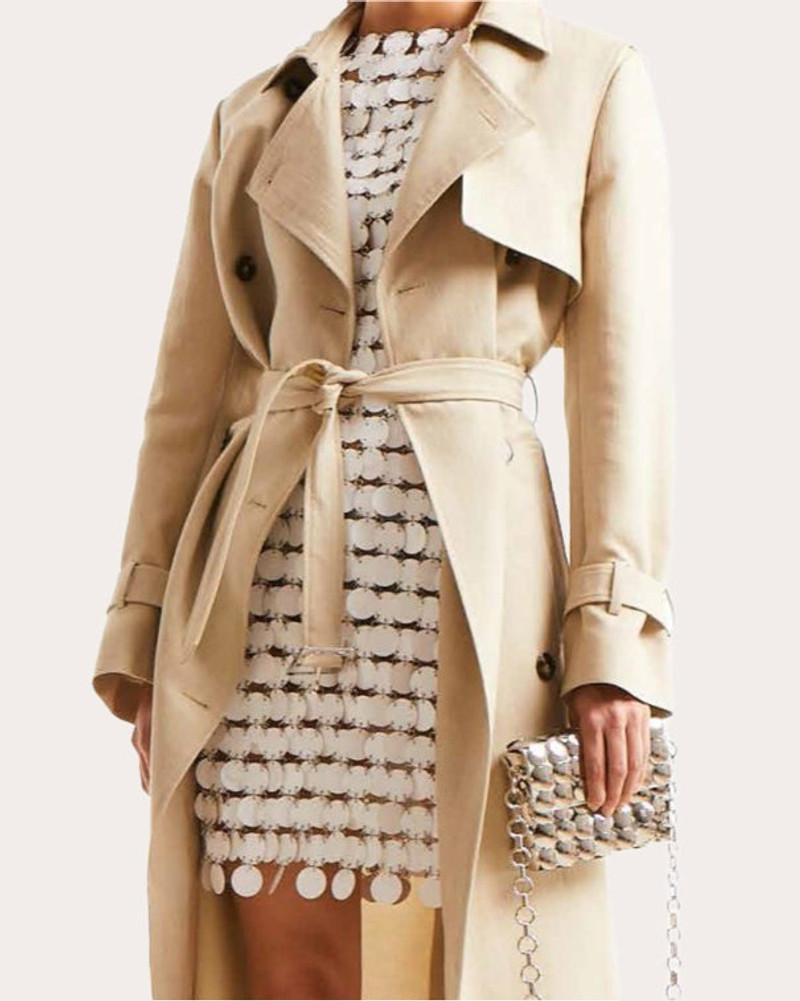 rabanne Iconic Sparkle Paillette-Embellished Mini Dress outlook