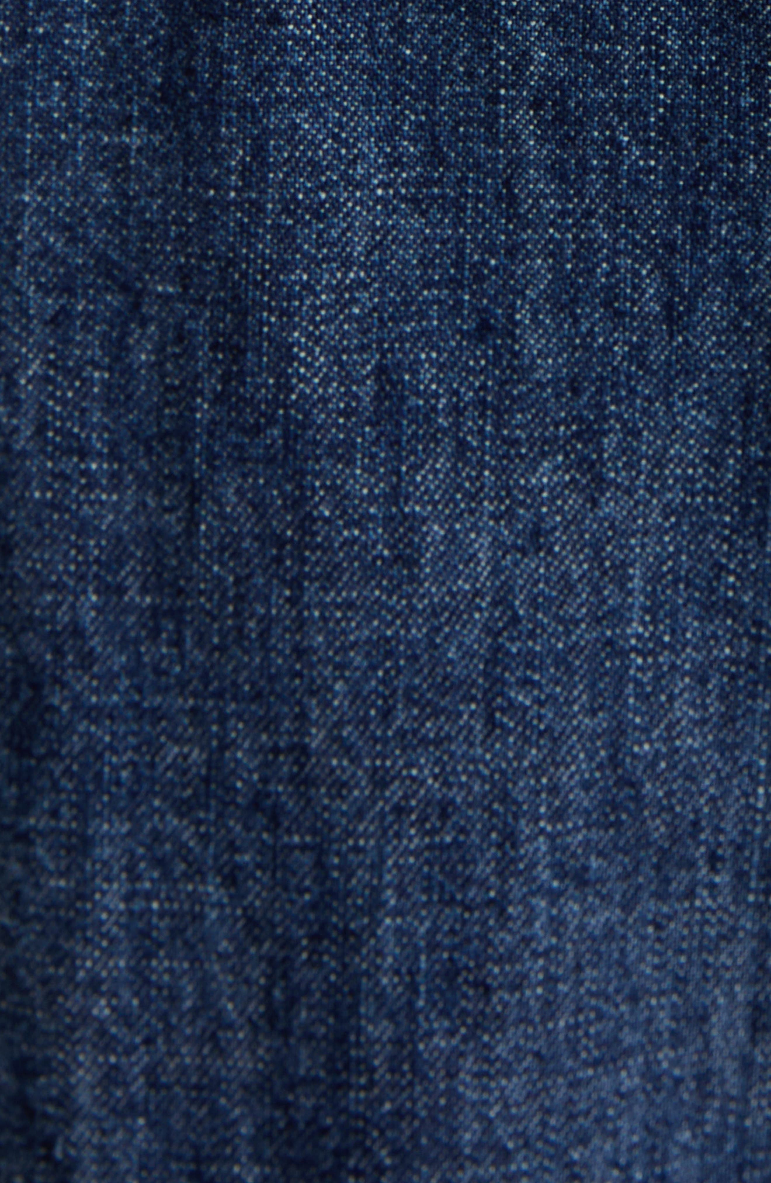 Valentino Garavani Cuffed Chambray Pants in Navy at Nordstrom - 6