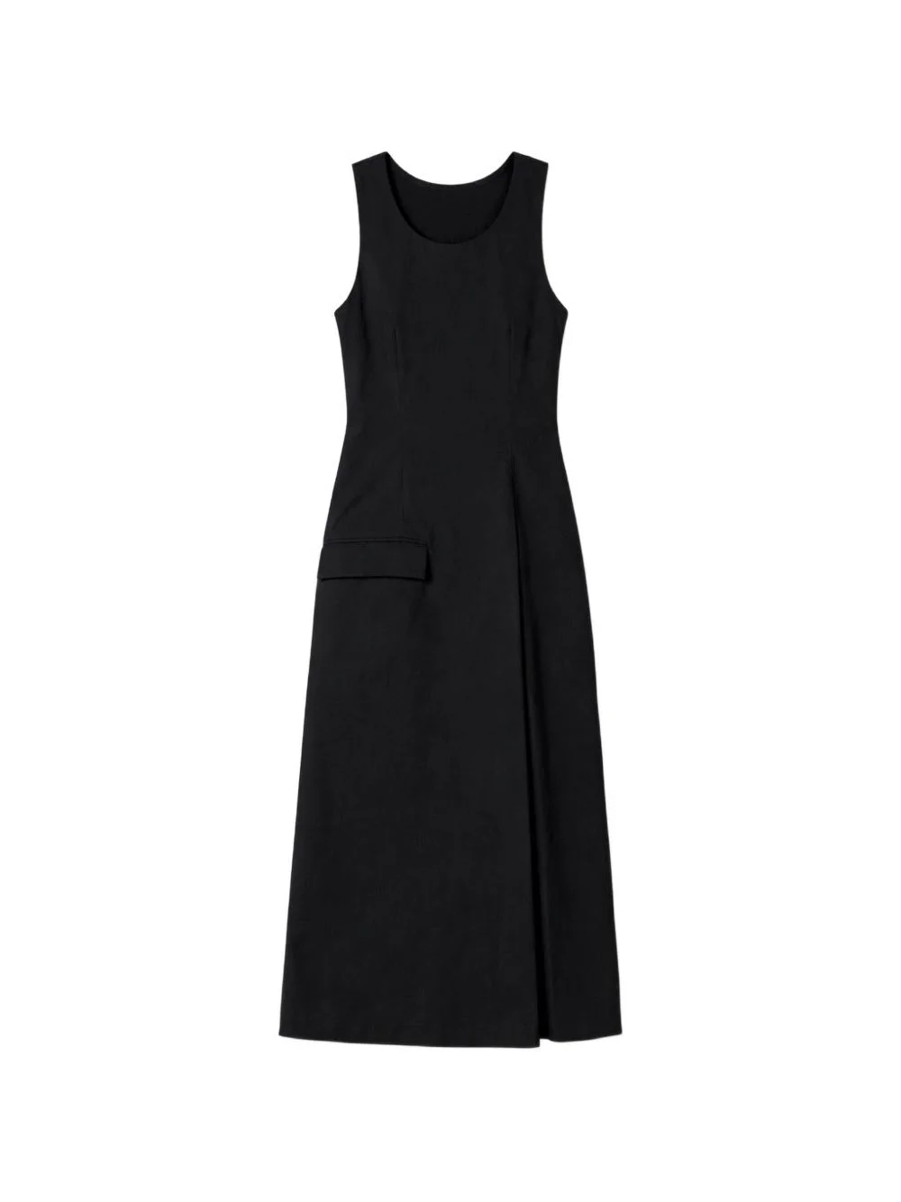 cotton-poplin apron dress - 1
