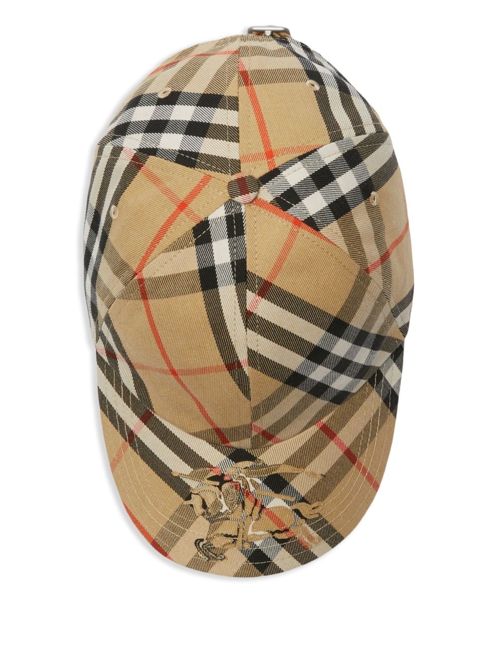 check pattern baseball cap - 3