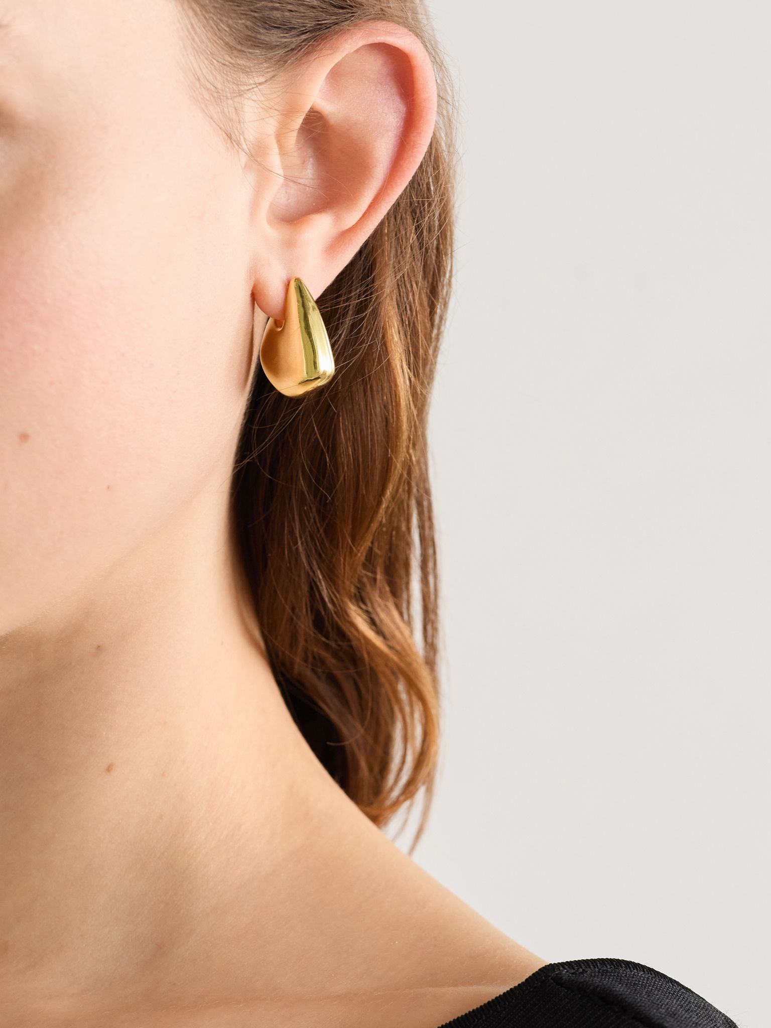 Gold-plated earrings Gold - 2