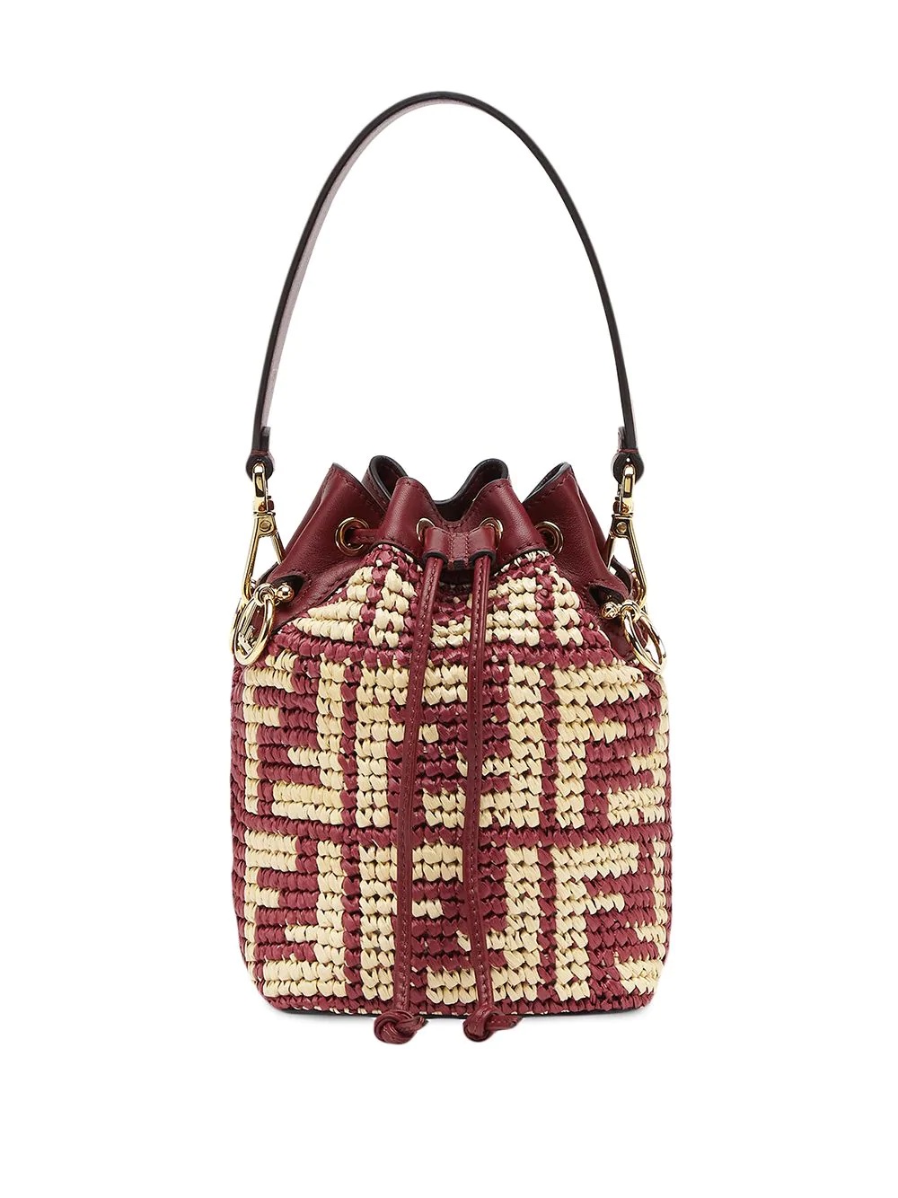 mini Mon Tresor straw bag - 1