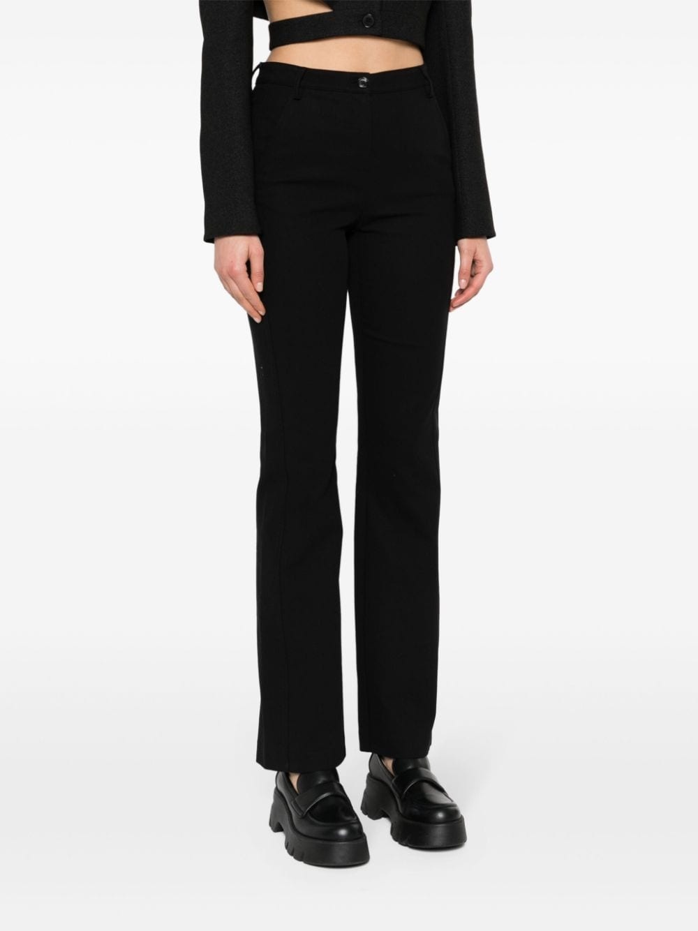 high-waisted tailored trousers - 3