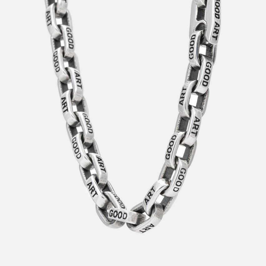 CS-PEQ-21 GOOD ART HLYWD Pequeño A Mano Necklace at 21" - Sterling Silver - 3
