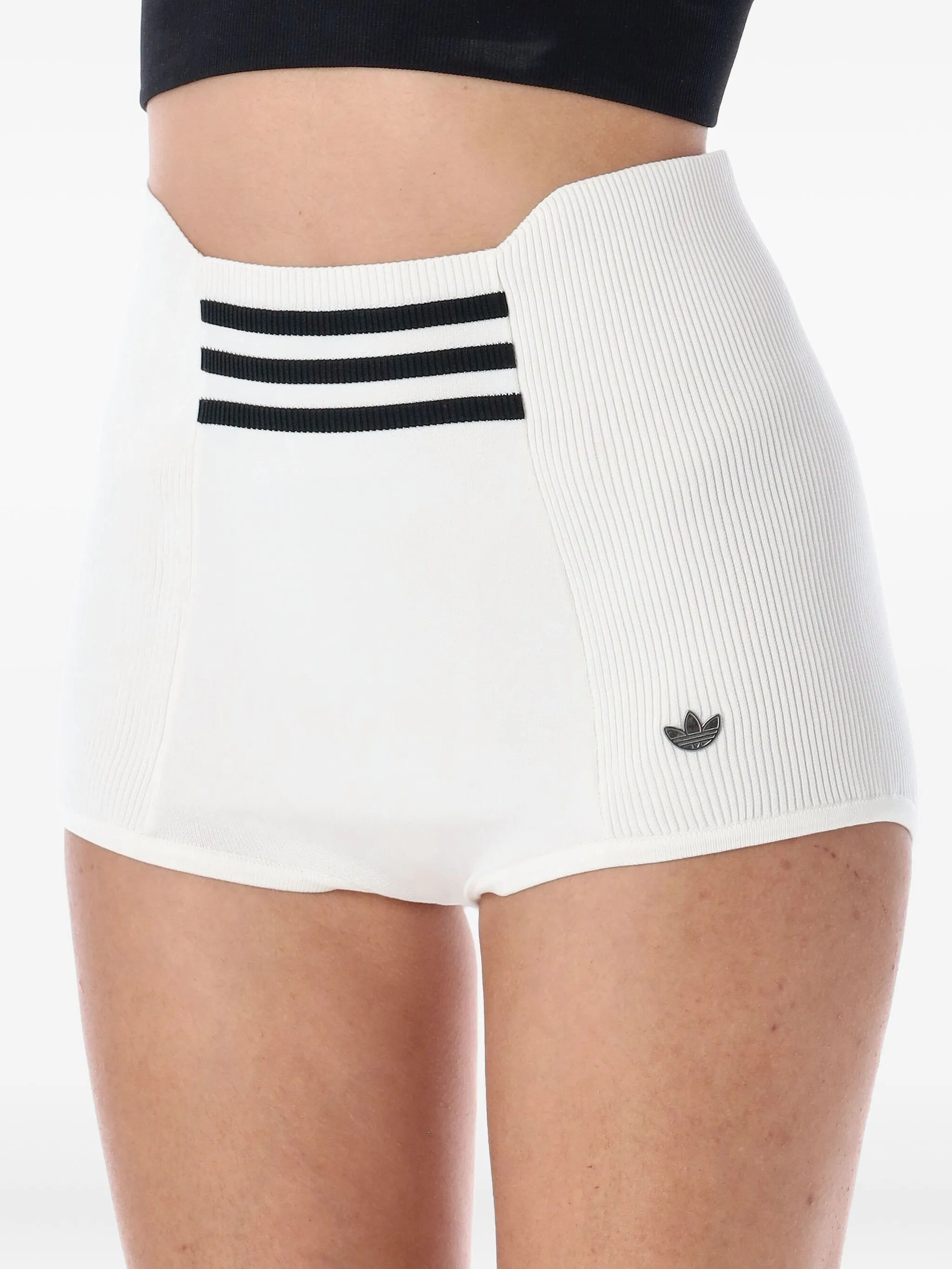 Adidas High-waisted Stripe Shorts - 3