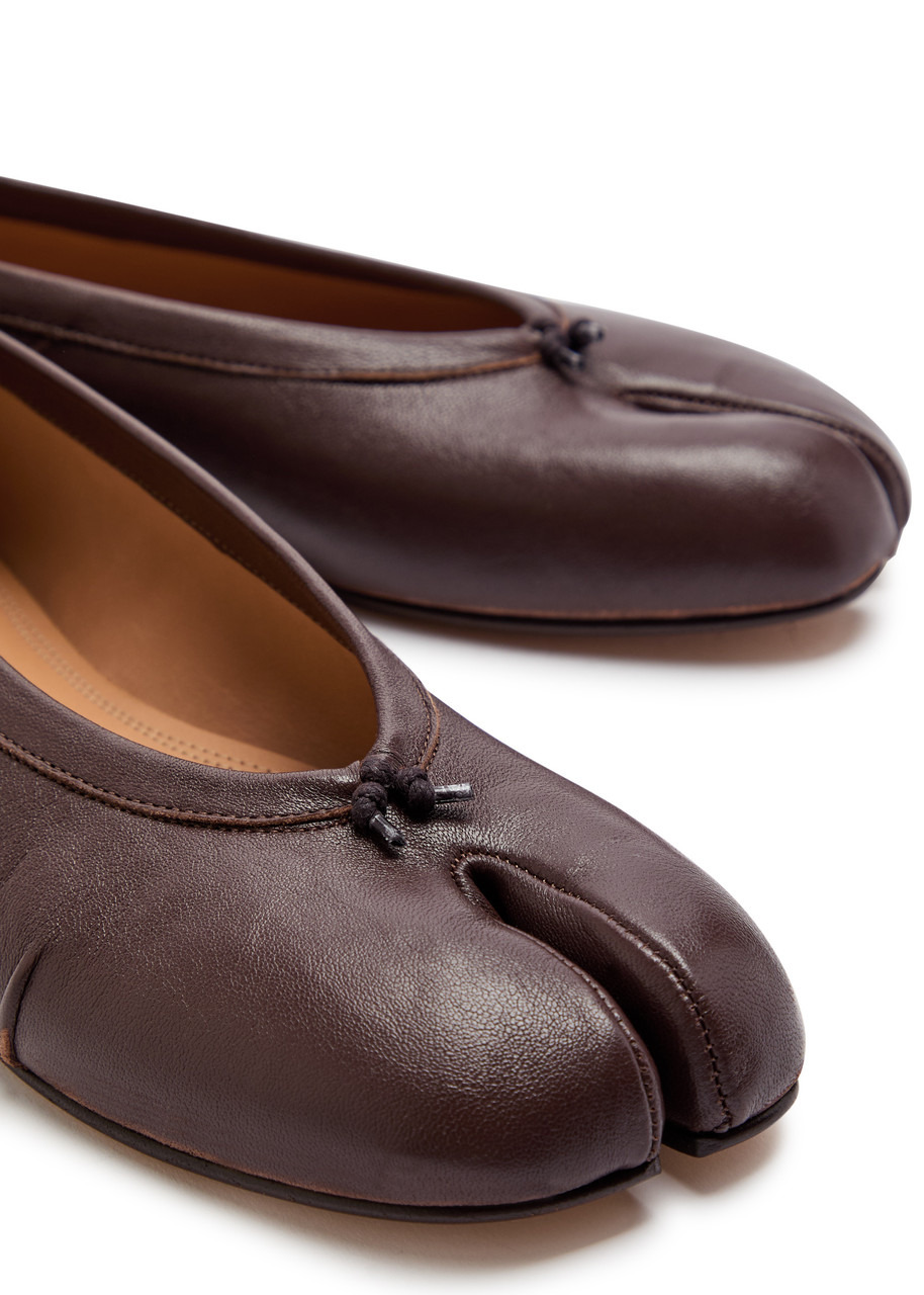 Maison Margiela Tabi Leather Ballet Flats - 4