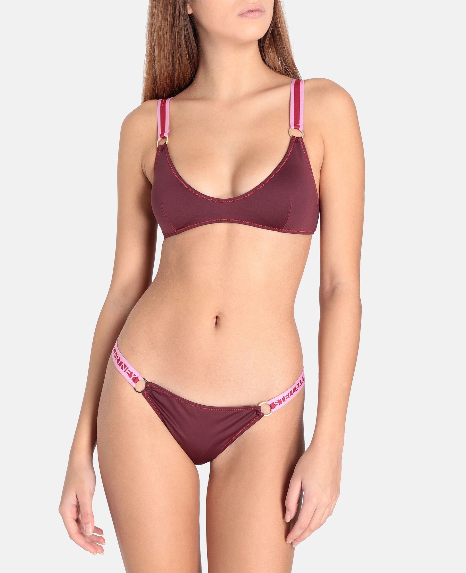 Logo Tape Low-Rise Bikini Bottoms - 2