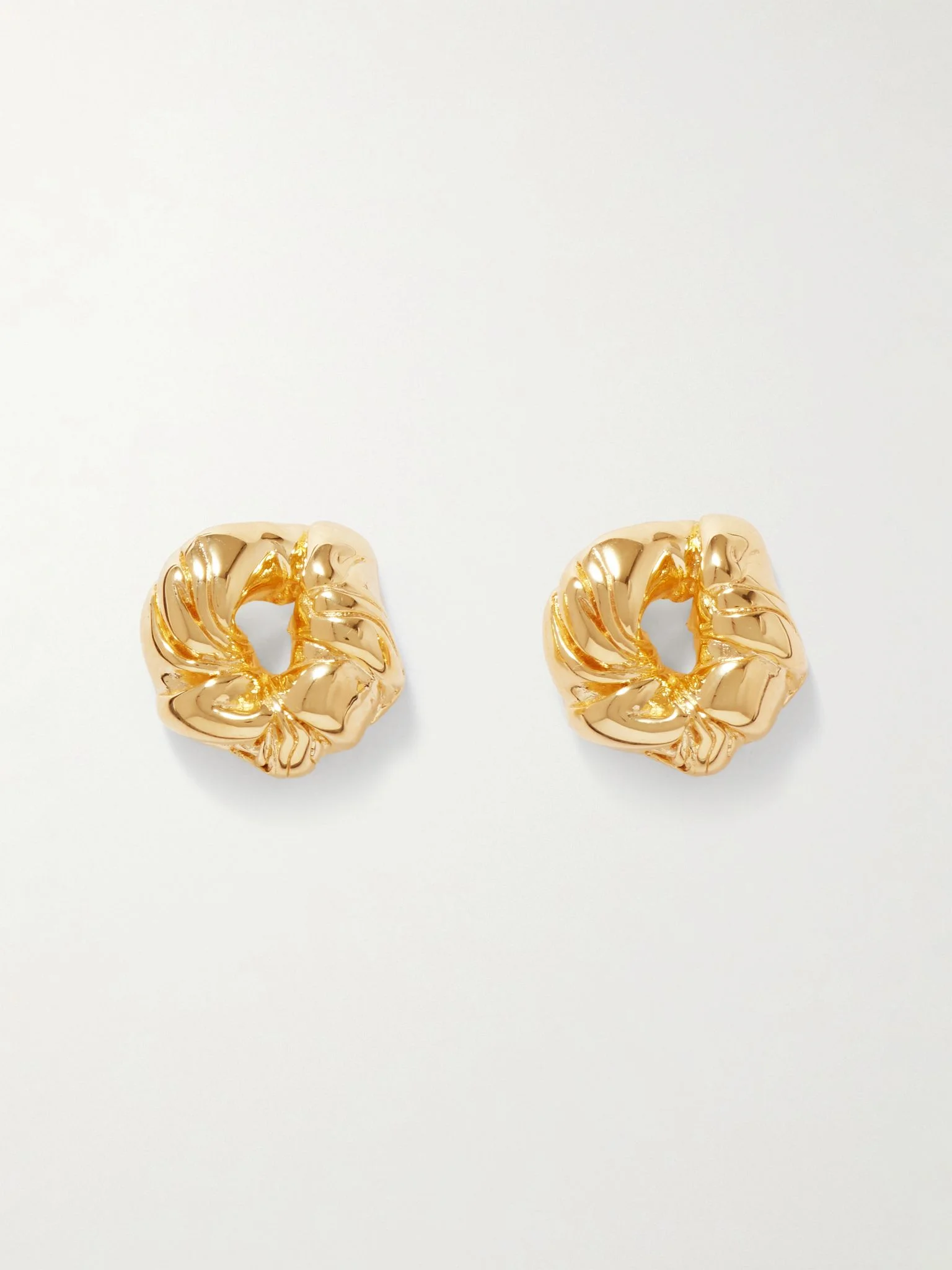 Recycled gold vermeil earrings Gold - 1